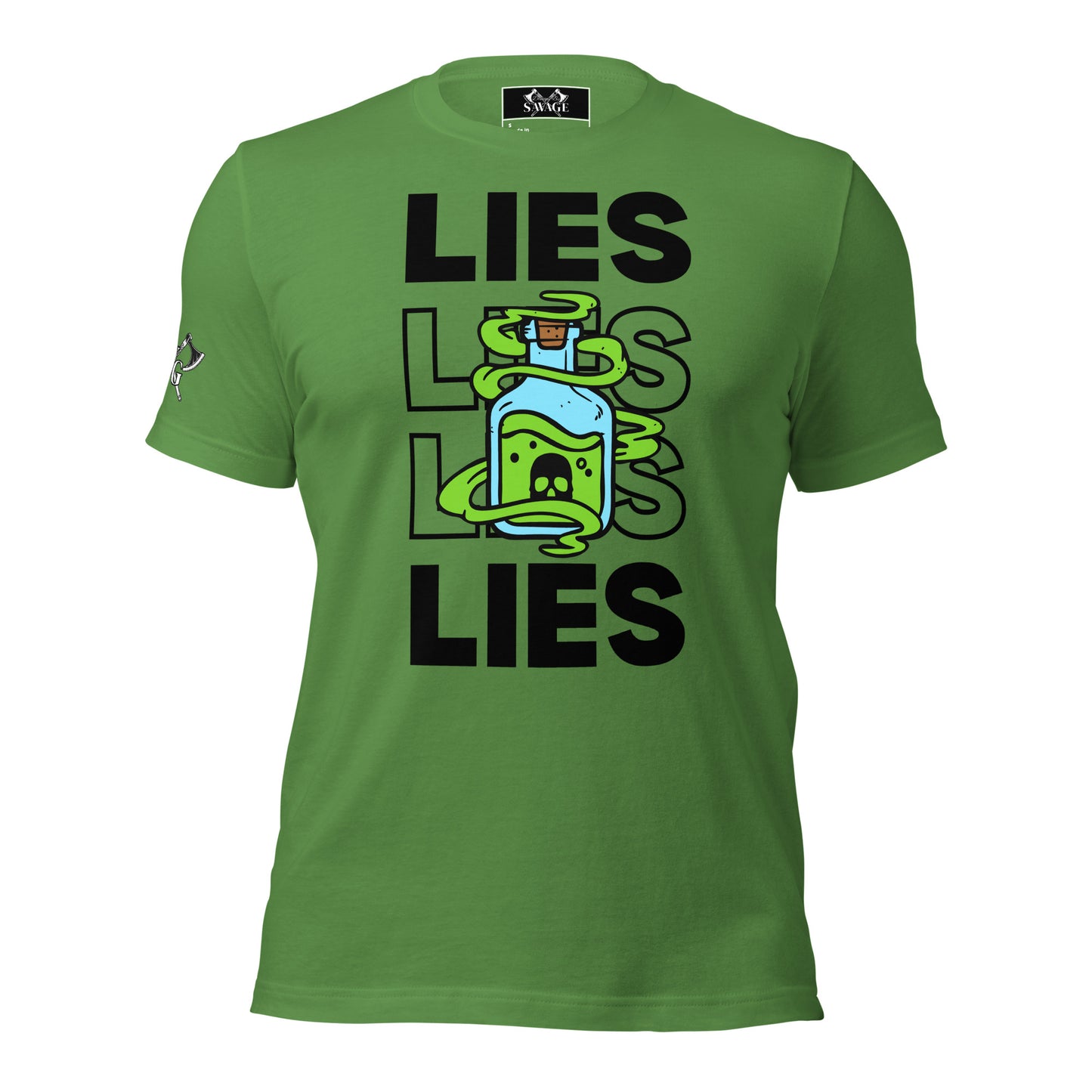 Lies Are Poison T-Shirt Black Font - Expose the Truth