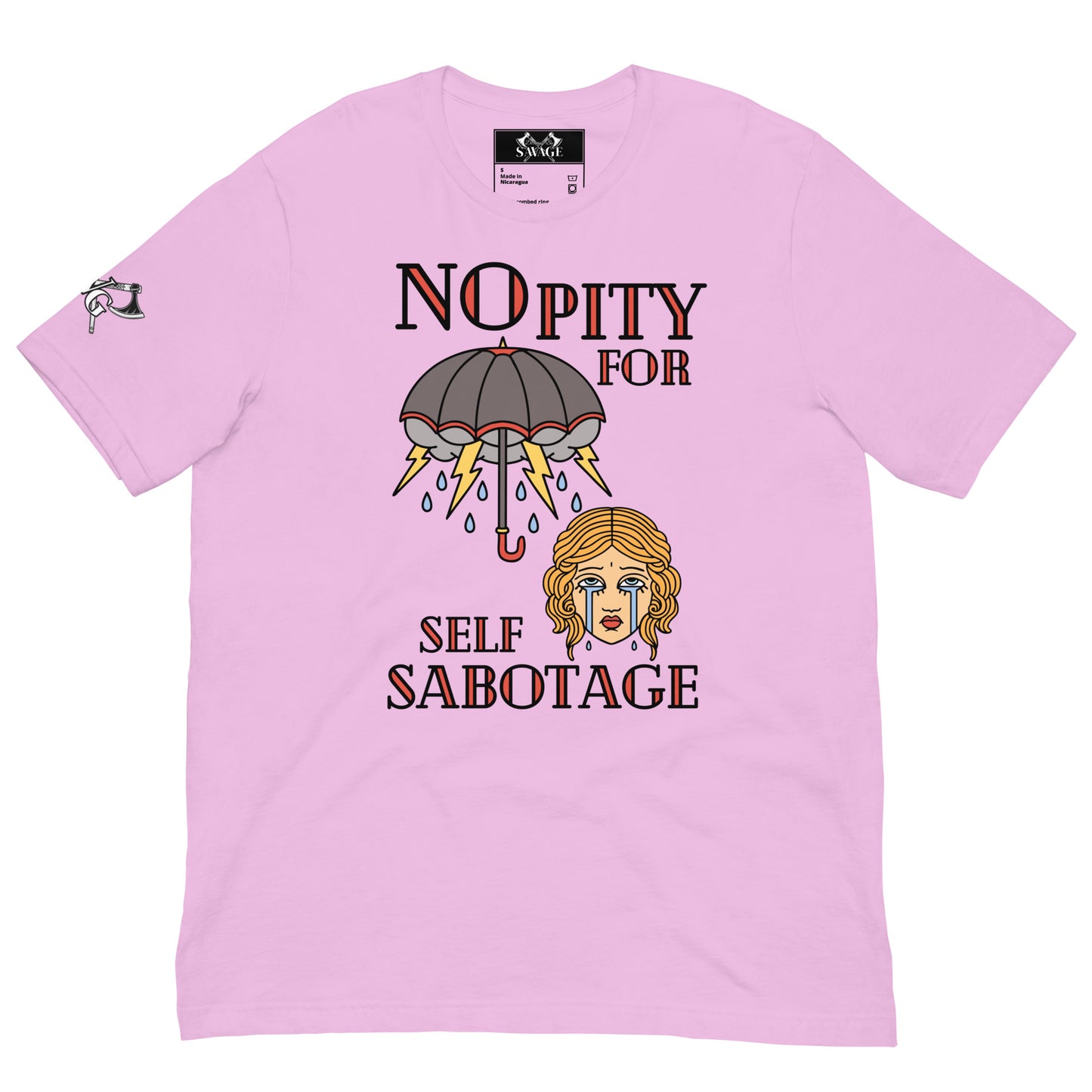 No Pity For Self-Sabotage Tee - Narc Abuse T-Shirt