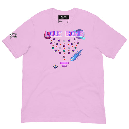 Love Bomb Arcade Tee – Game Over for Manipulation