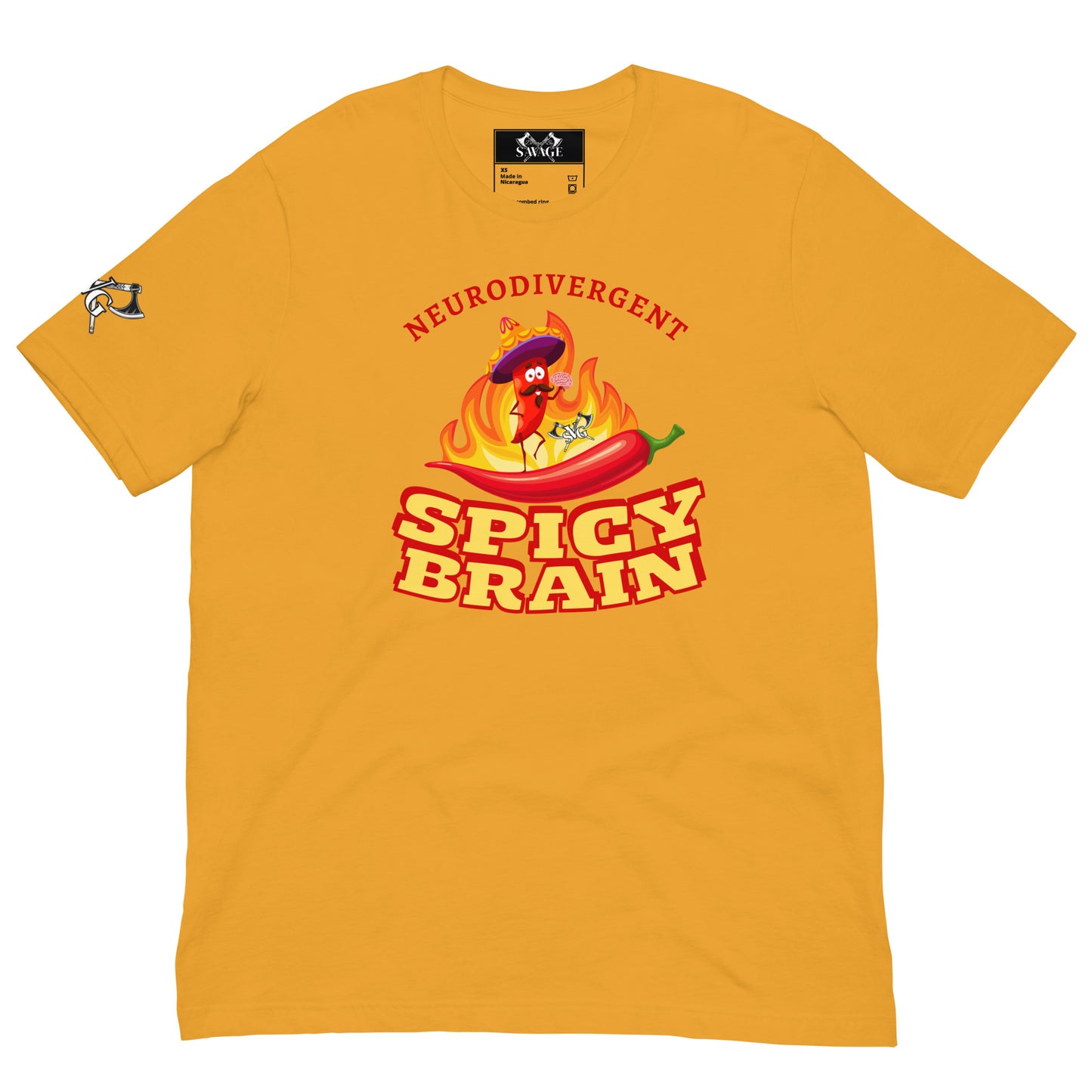 Spicy Brain Graphic Tee - Embrace Your Neurodiversity