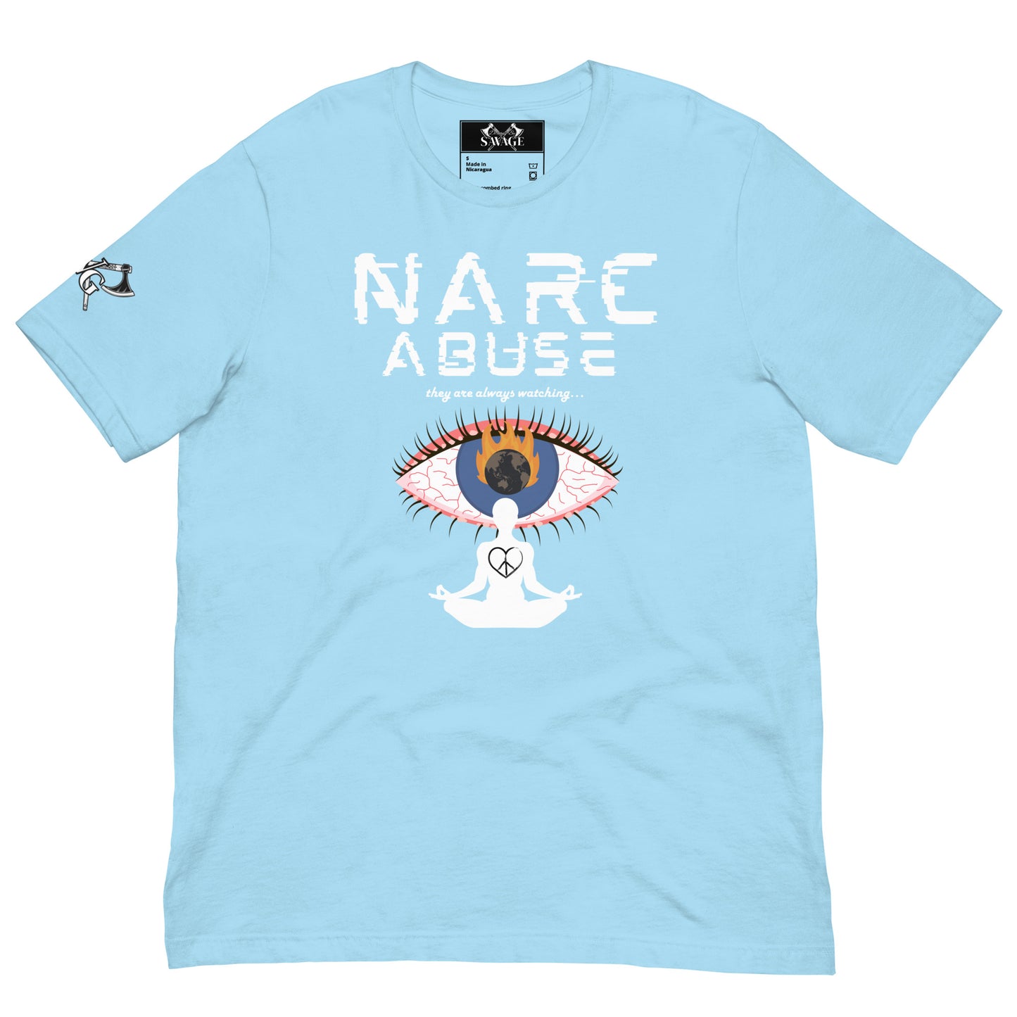 Narc Abuse Tee - Orwellian Eye Design Highlighting Narcissistic Abuse