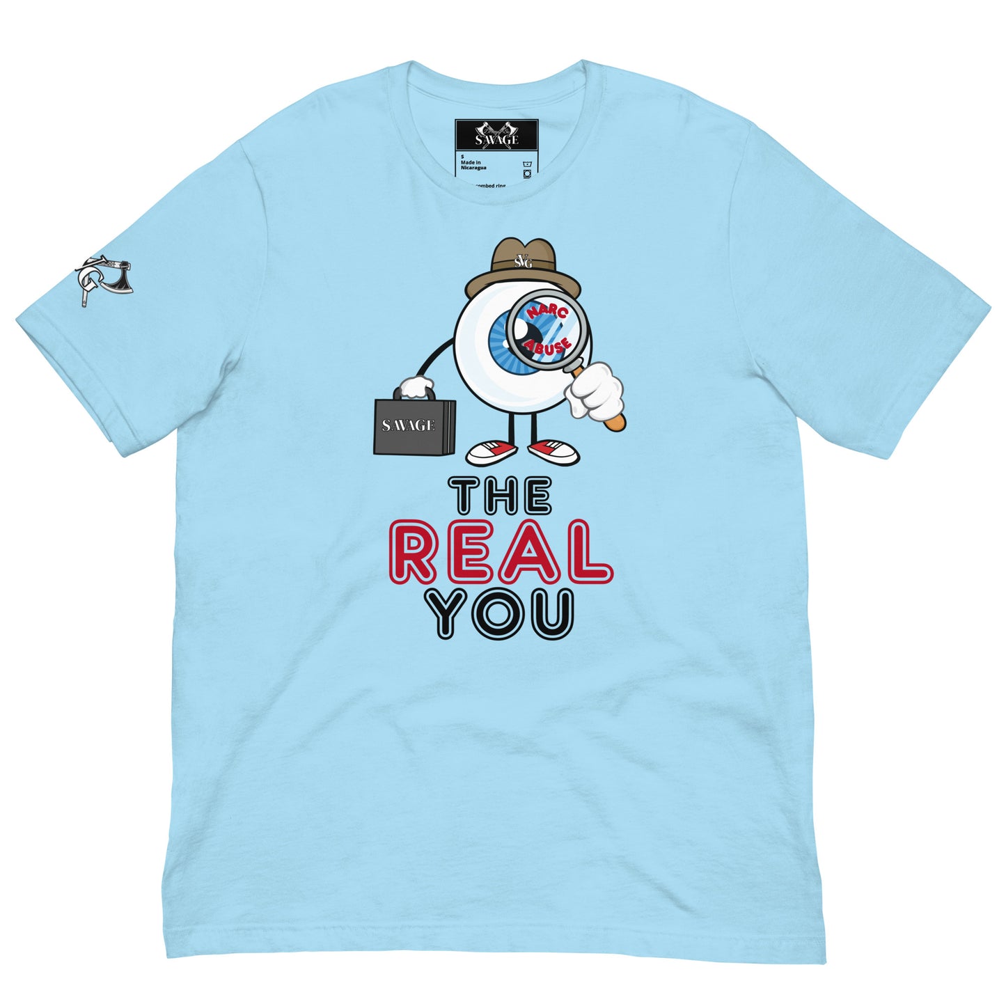 The Real You Tee - Private Eye Design Unmasking Narcissistic Abuse