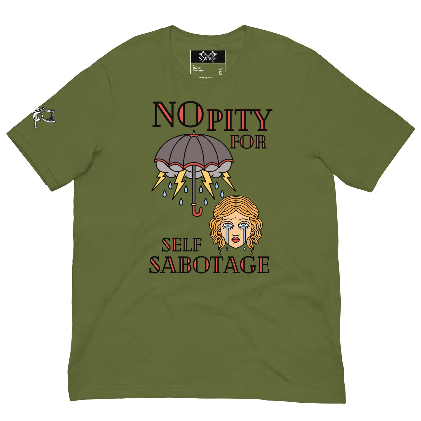 No Pity For Self-Sabotage Tee - Narc Abuse T-Shirt