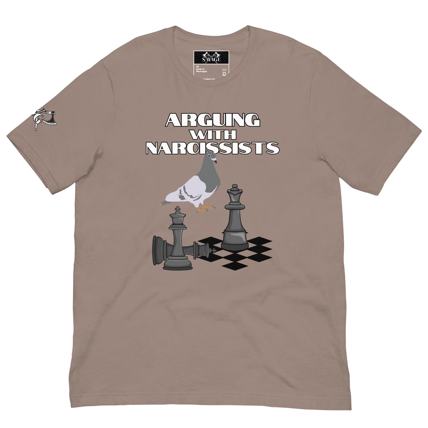 "Chess with a Pigeon" Tee: Arguing with Narcissists