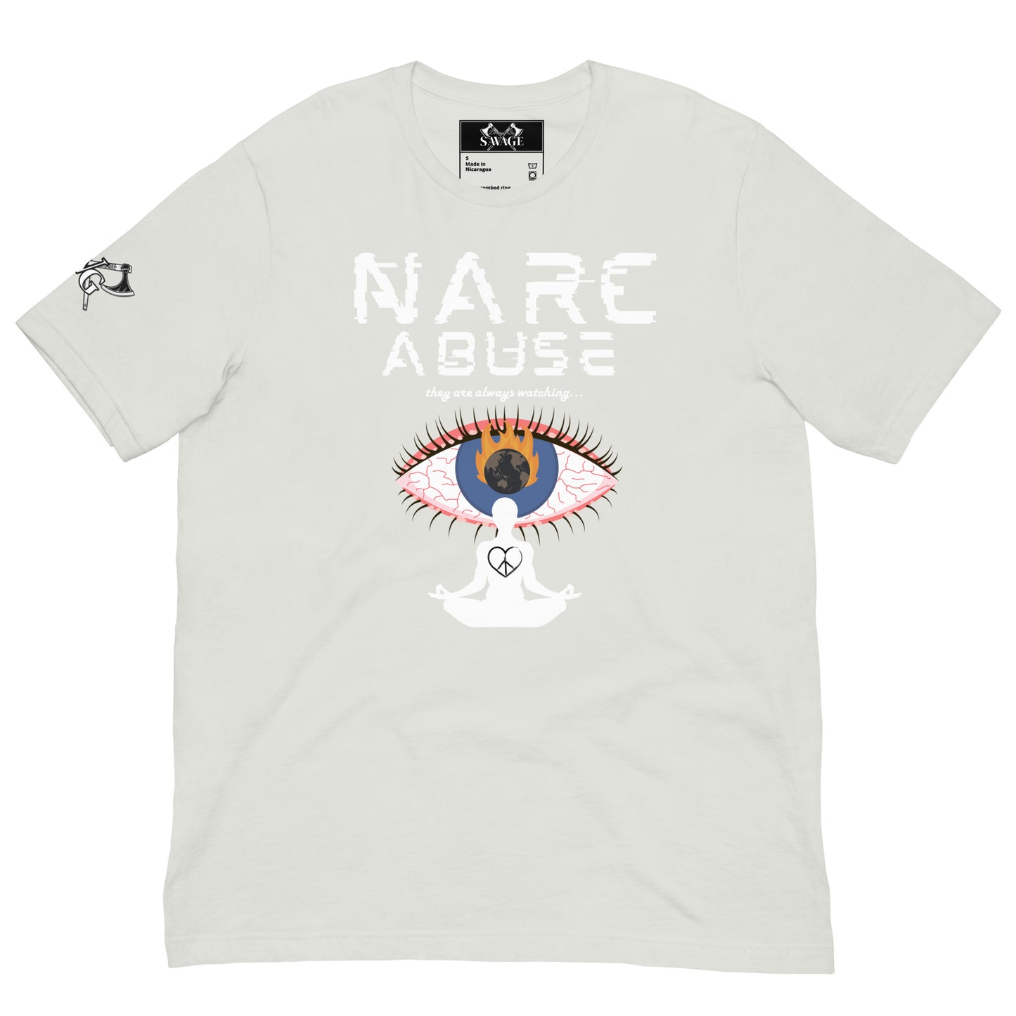 Narc Abuse Tee - Orwellian Eye Design Highlighting Narcissistic Abuse