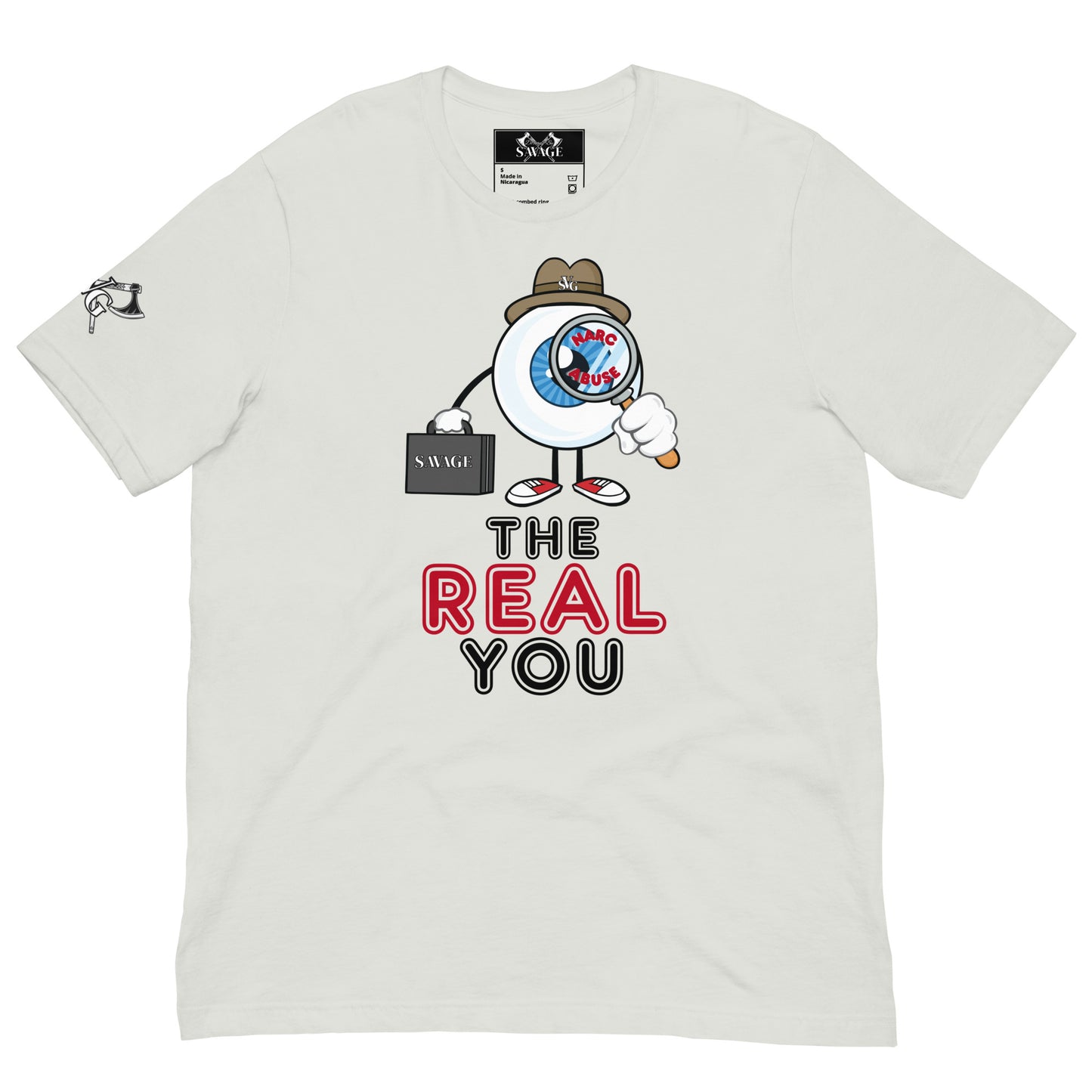 The Real You Tee - Private Eye Design Unmasking Narcissistic Abuse