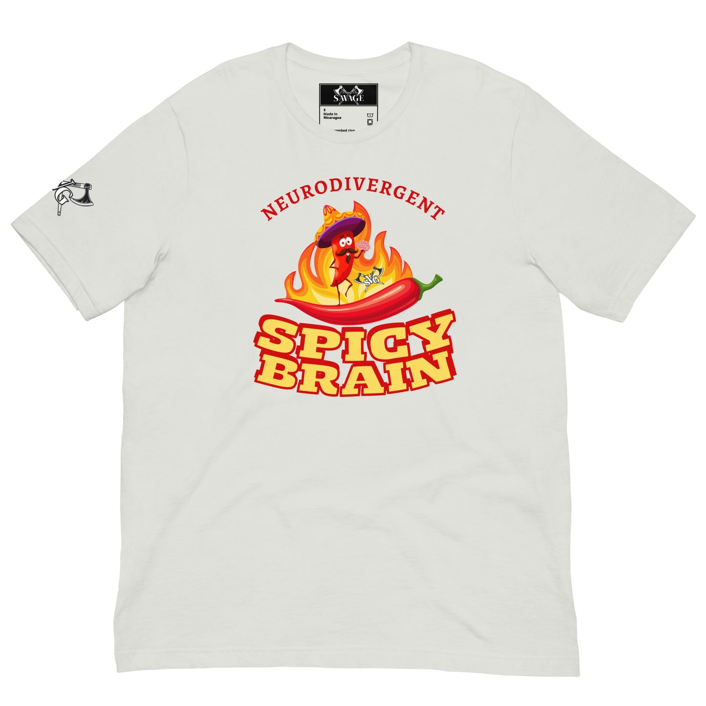 Spicy Brain Graphic Tee - Embrace Your Neurodiversity