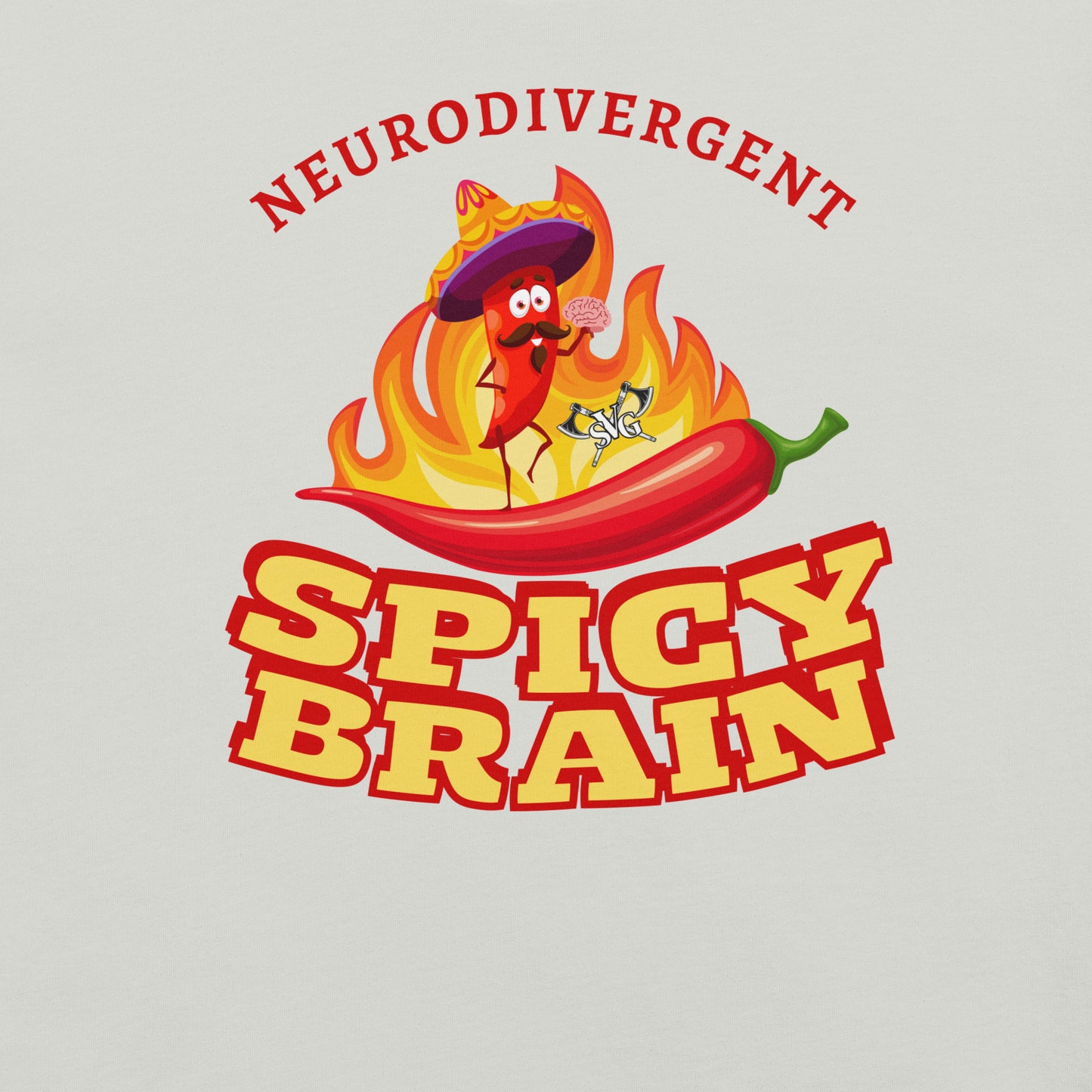 Spicy Brain Graphic Tee - Embrace Your Neurodiversity