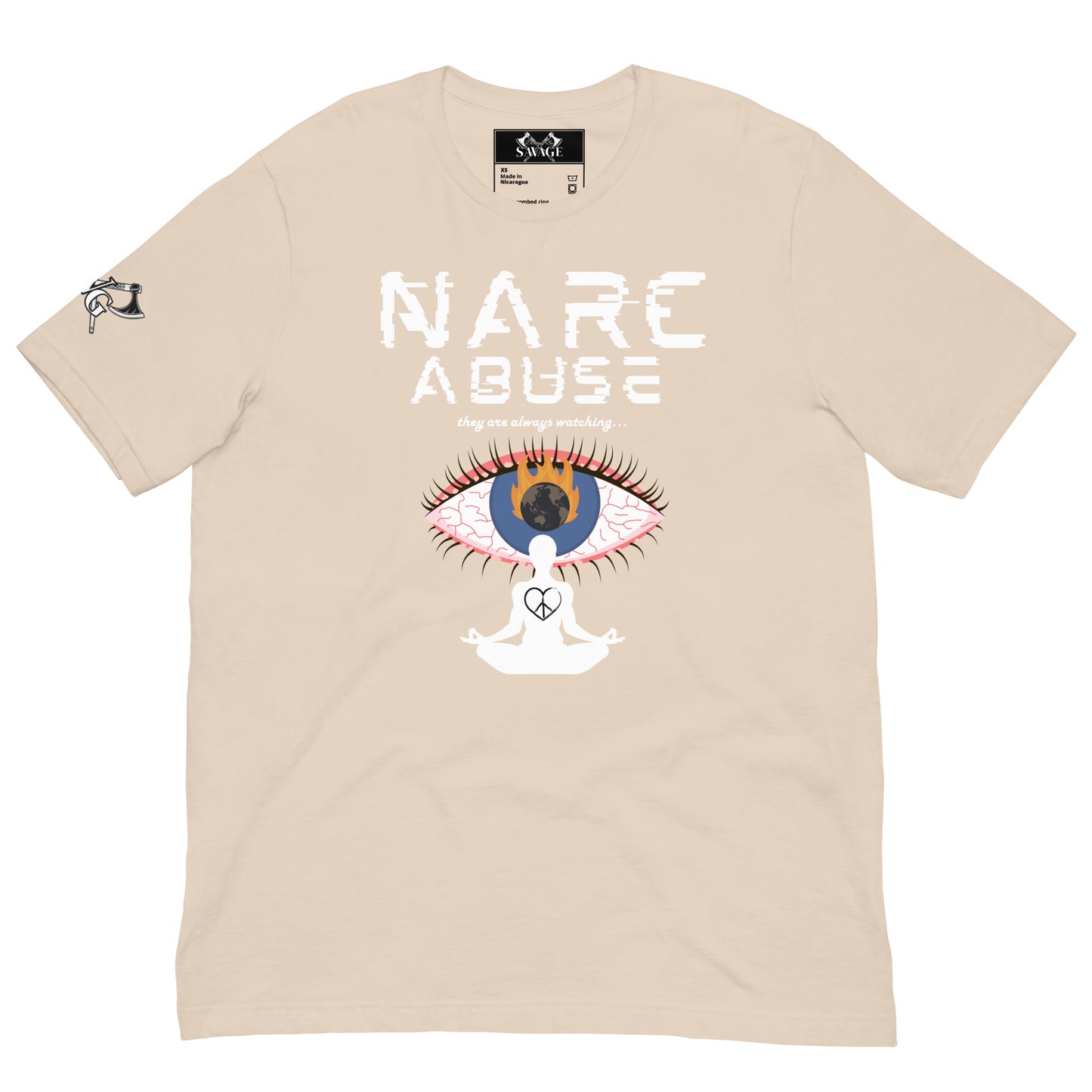 Narc Abuse Tee - Orwellian Eye Design Highlighting Narcissistic Abuse