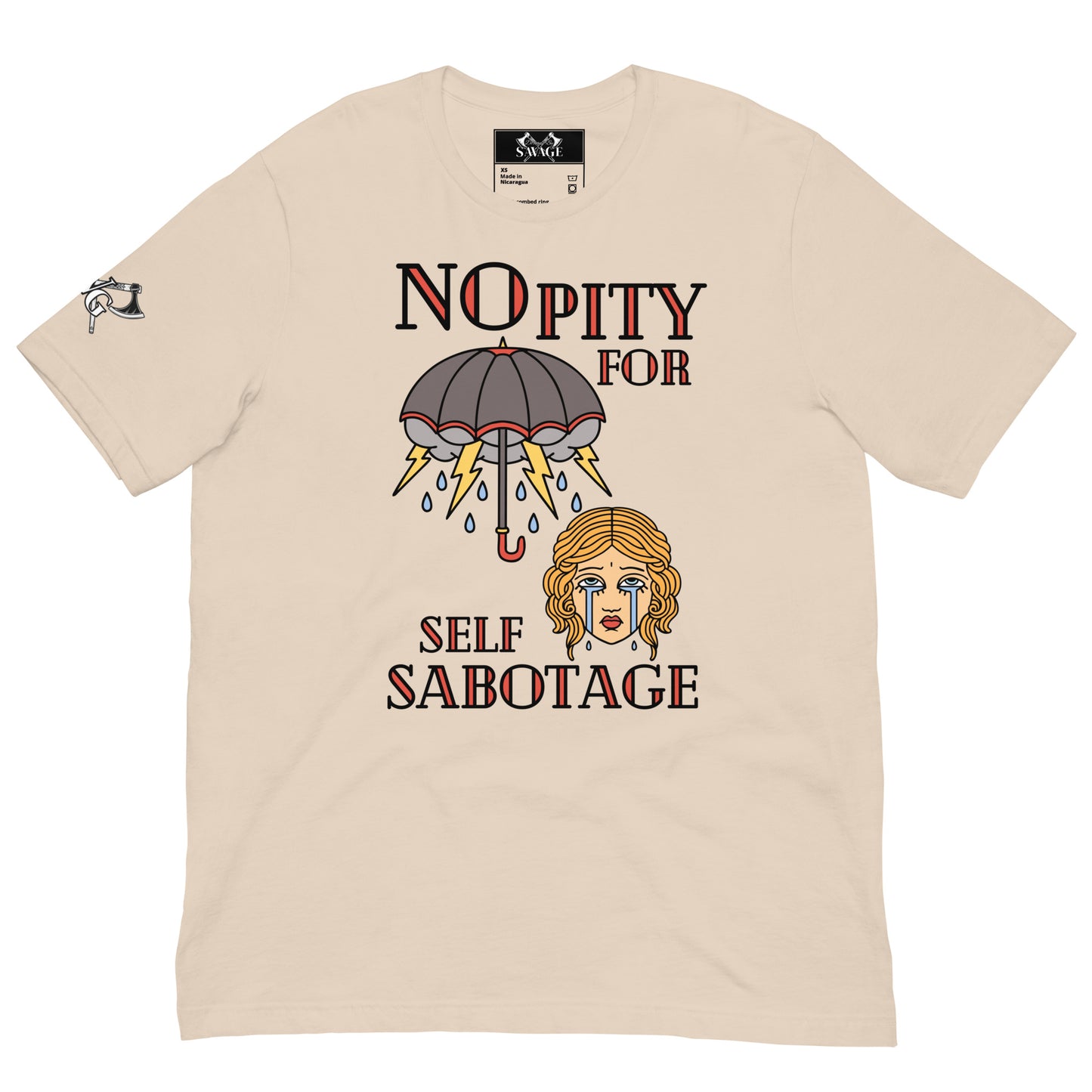 No Pity For Self-Sabotage Tee - Narc Abuse T-Shirt