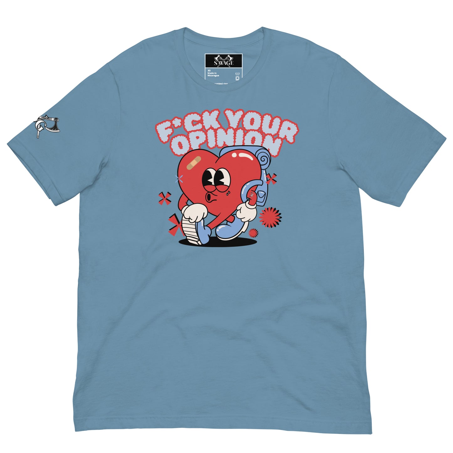 F*ck Your Opinion Tee - Healing Heart Design for the Resilient