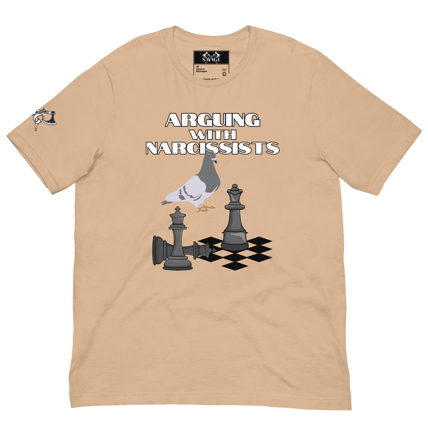 "Chess with a Pigeon" Tee: Arguing with Narcissists