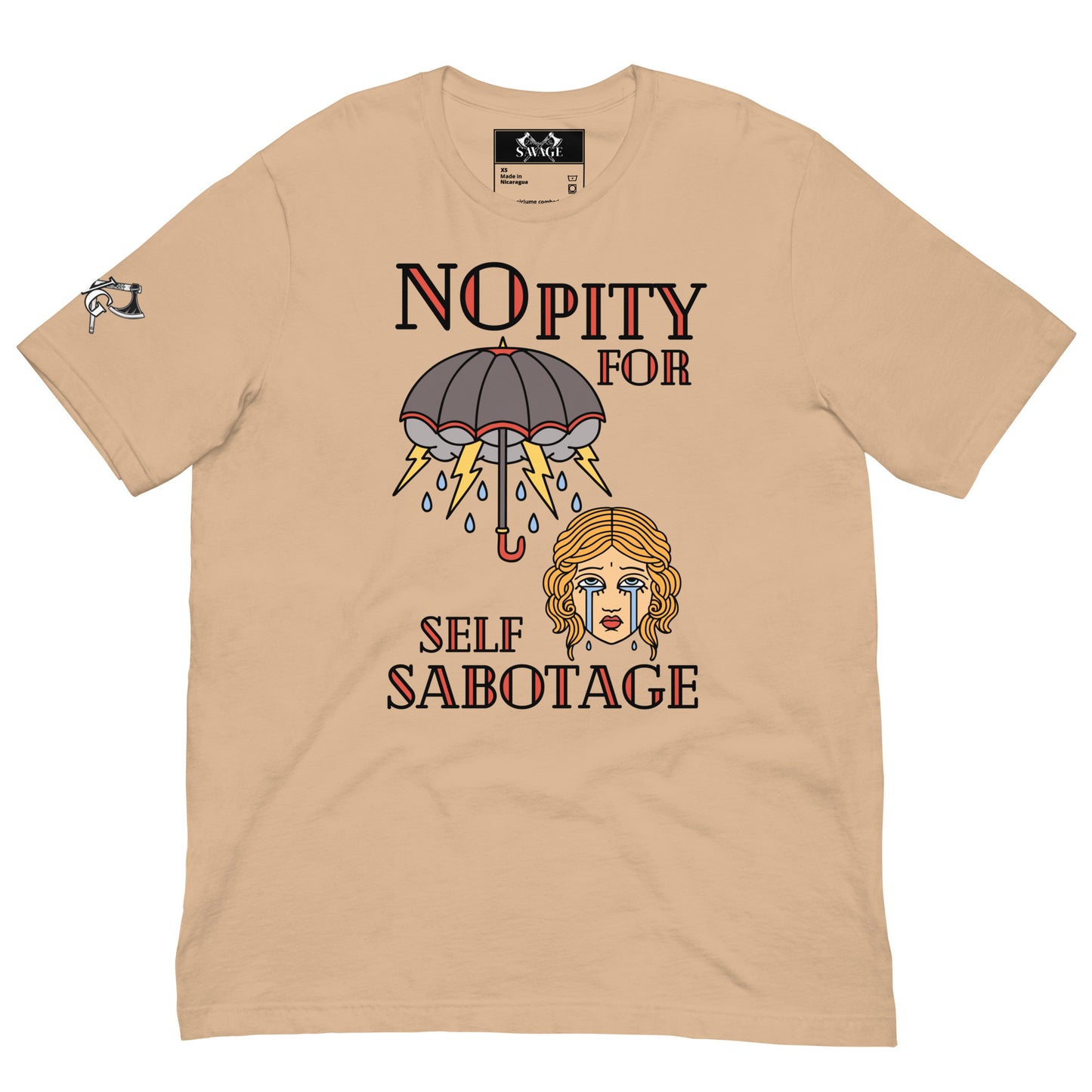 No Pity For Self-Sabotage Tee - Narc Abuse T-Shirt