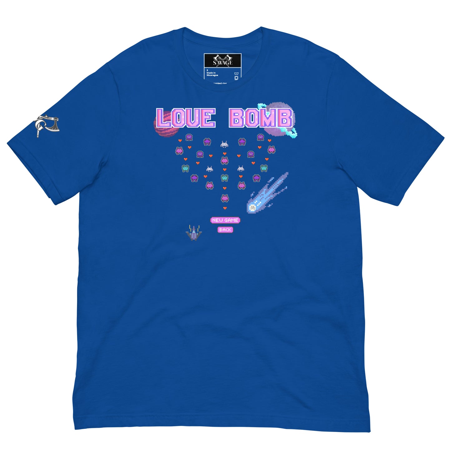 Love Bomb Arcade Tee – Game Over for Manipulation