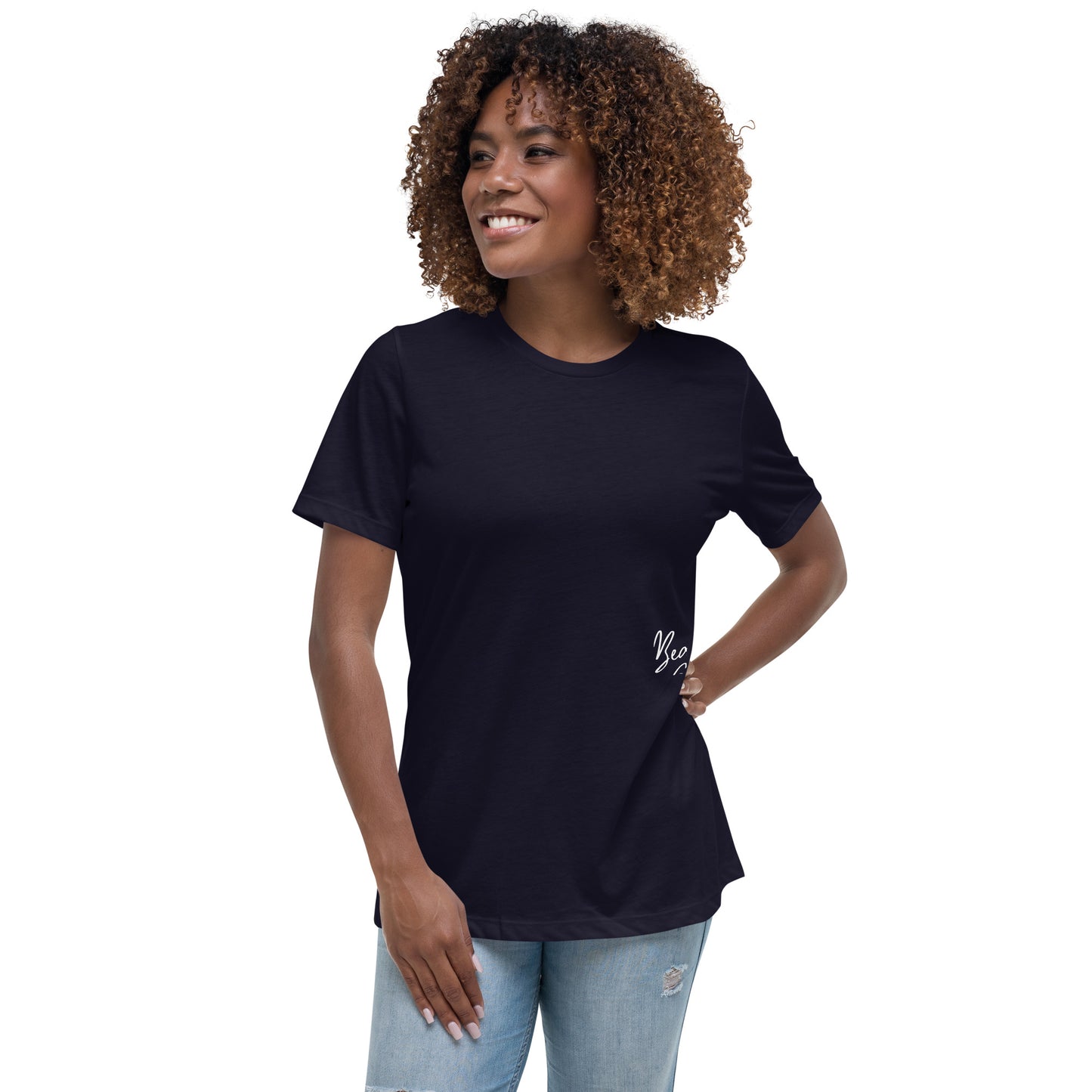 "Beautifully Exhausted Boy Mom" Women's Relaxed Tee